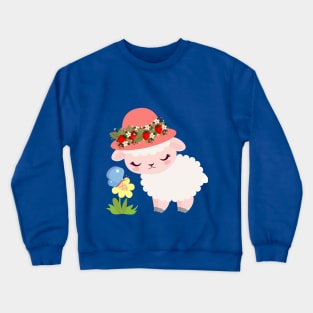 Strawberry shortcake- Cute lamb Crewneck Sweatshirt